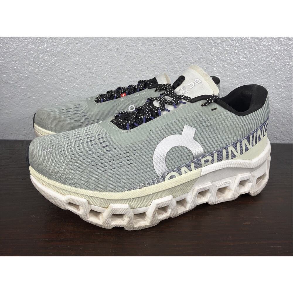 On Cloud Monster 2 Women's Size 6.5 Maximum Cushioned Running Shoes Mineral Aloe
